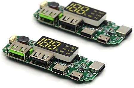 2 ЕЛЕМЕНТА 186 50 зарядно устройство ще захранване на такса Двойно USB 5V 2.4 A Мобилен захранващ Модул за Литиево-йонна