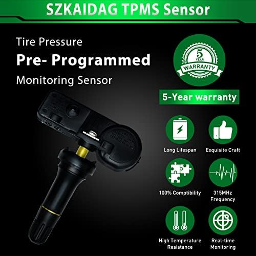 Сензор SZKAIDAG ГУМИТЕ DE8T-1A180-AA за：- Ford F-250, Сензор система за контрол на налягането в гумите за