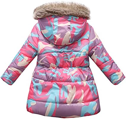 Палто за малки момичета с Варежками, Зимно Гъст Топло Ветрозащитное Палто за Малки Момичета, Дизайнерски палта