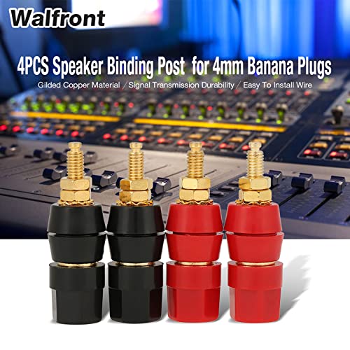 4 бр съединители банан сонда аудио говорител терминал винтови клеми банан Plug адаптер конектор конектор за
