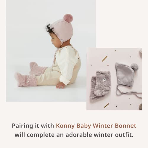 Зимни боти от пухкав уютен отвътре Konny Бебе за новородени (бежов)