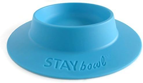 Купа STAYbowl със защита от преобръщане за морски Свинчета и други малки домашни любимци - Небето-Синьо - Голяма, Размер