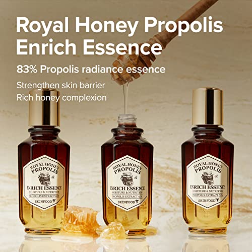 SKINFOOD Royal Honey Propolis обогатена с копър - 63% черно пчелен прополис и 10% екстракт от пчелно млечице Серум за лице -