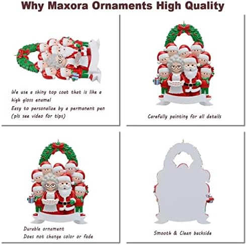 MAXORA Персонализирани Украса За Детски Рамки за снимки - 1-e Коледна украса за вашето Дете - Подарък за спомен за Новороденото