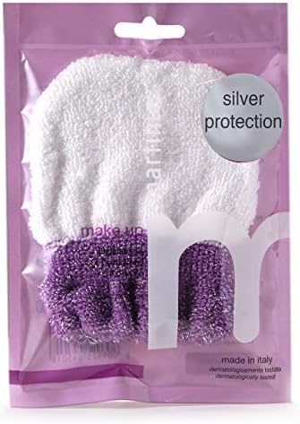 Иновативна ръкавица-слипон за отстраняване на грим италианско производство MartiniSPA с ионом сребро за естествена