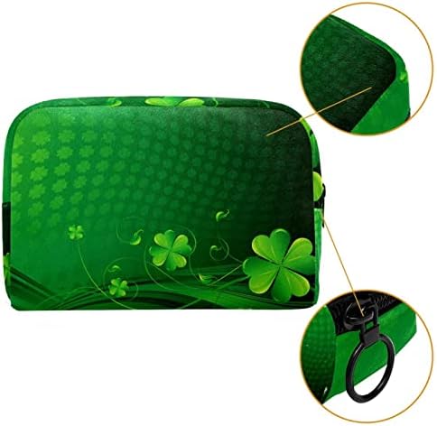 TBOUOBT козметични чанти, козметични чанти за грим за Жени, Малки Пътни Чанти за Грим, Зелен на Ден на Св. Патрик
