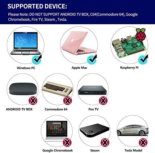 2 Комплекта безжичен USB контролера е на 2,4 Ghz, който е съвместим с игри за SNES контролера SAFFUN SNES Retro USB PC Супер
