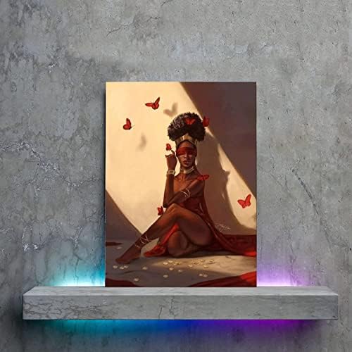 Афроамериканка Картина Rt Отпечатъци Африканска Картина Африканска Момиче Художествени Плакати Платно Стенни Артистични Щампи