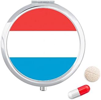 Люксембург Националният Флаг На Страната На Европа, Калъф За Хапчета В Джоба Кутия За Съхранение На Лекарства Контейнер-Опаковка