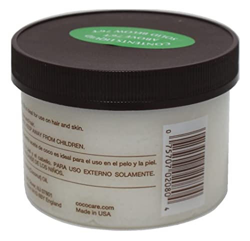 Cococare Кокосово масло - Напълно натурално кокосово масло за грижа за кожата и косата - идеален за всички видове кожа (7 унции)