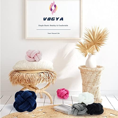 Възглавница-топчета VBGYA с възел, Меки Декоративни Възглавници за дома, Кръгли Сменяеми Възглавница с Възел, Модерни