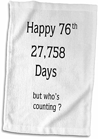 3D Принт с забавен модел Happy 76 за рожден Ден или Годишнина - Кърпи (twl-214239-1)