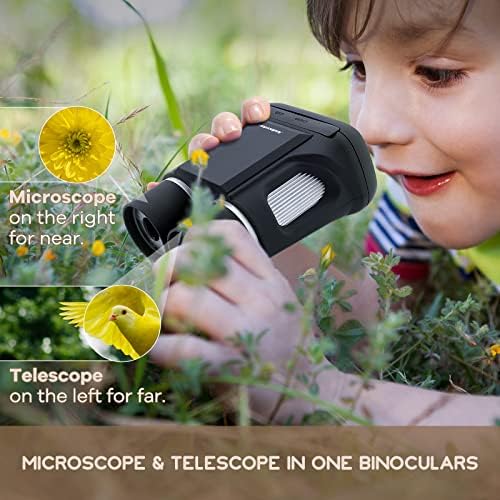 Детски Микроскоп и телескоп Andonstar AD122 с двоен Обектив, Лаптоп Ръчно Микроскоп-Бинокъл, Комплект цифров фотоапарат