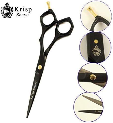 Професионални Ножици За Подстригване на коса - Krisp Shave От Неръждаема Стомана, Качествени Ножици за Фризьорски салон (6