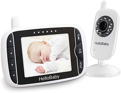 Видеоняня HelloBaby 3.2 Инча с Нощно виждане и сензор за температура, Двустранен система за обратна връзка