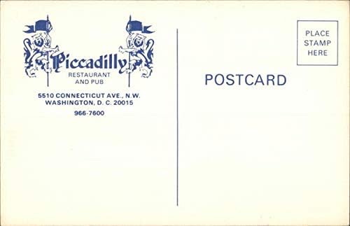 Ресторант и пъб Piccadilly Вашингтон, окръг Колумбия Оригиналната Реколта Картичка