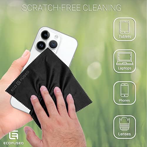Кърпички за почистване от екологично чисти микрофибър - 12 x 6 x 7 инча (черен /сив (12 пакети))