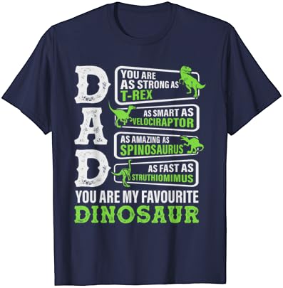 Татко Динозавър - Любимата Ми тениска с динозавром Минути-Рексом и Спинозавром