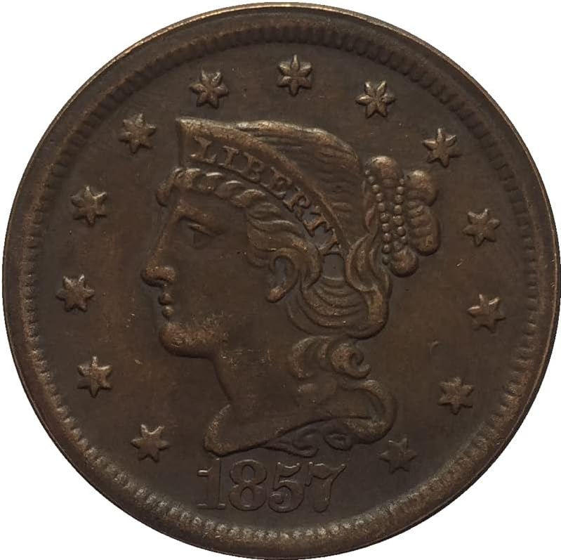 27,5 ММ Стар Американски монети 1857 година, Медни Монети, Старинни Занаяти, Чужди Възпоменателни Монети