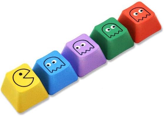Ретро Игри Игра Cartoony Pac Cherry Механична Клавиатура MX Keycaps Keys - 5 бутони В пакет