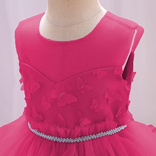 FAYICO/ Рокля с цветя Модел за малки момичета, Празнична Дантелено рокля-пакетче Принцеса от Тюл, Шаферките Облекло, Великден,