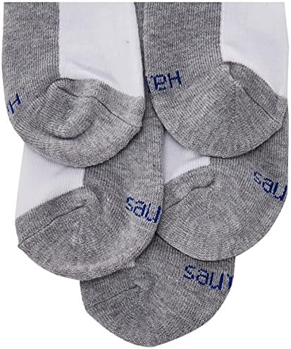 Чорапи за момчета, Hanes, Двойна твърда облицовка на щиколотке и без показване, 12 чифта в опаковка