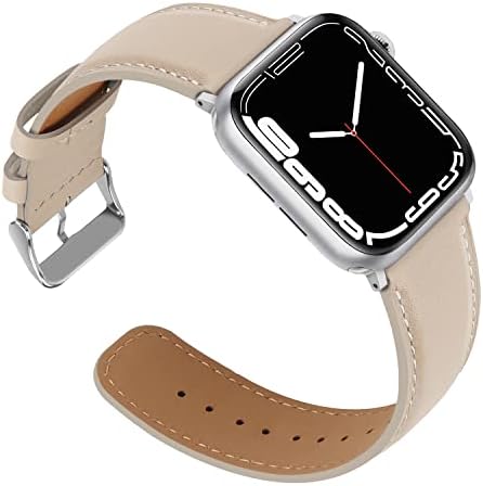Въжета Anlinser, съвместими с Apple Watch Band 45 мм 44 мм 42 мм 41 мм 40 мм 38 мм за жени и мъже, разменени кожена каишка,
