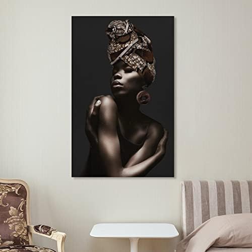 Ретро Арт Абстрактна Черна Африканска Гола Жена Платно Картина, Плакат и Принт Стенен Художествен Плакат Suitabl Платно