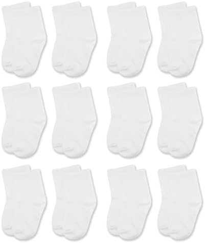 12 Чифта Чорапи За Новородени Деца За Малки Момчета И Момичета, От Памук Участък Crew 0-24 Месеца