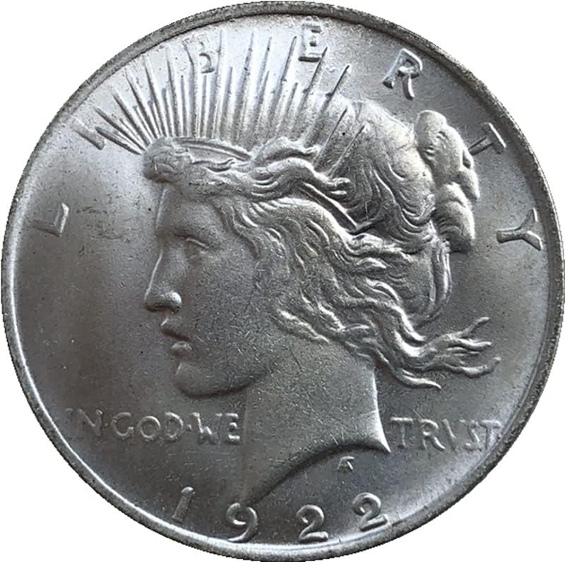 1922 Двуликие Американски Монети от Месинг С Посеребренным Покритие Старинни Занаяти Колекция на Чуждестранни Възпоменателни монети