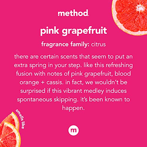 Гел-сапун за ръце Method, Розов грейпфрут, биоразлагаемая формула, 12 течни унции (опаковка от 6 броя)