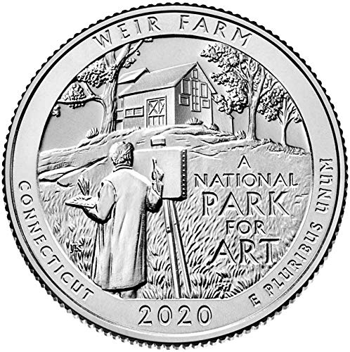 2020 D Национален парк Плотинная ферма Кънектикът една Четвърт от американския Монетен двор, Без да се прибягва