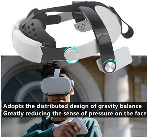 Регулируема Глава Каишка Комфорт VR-Колан Подобрява който Поддържа Баланса на Теглото Оголовья Главоболие Каишка за Quest 2 VR