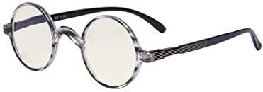 Eyekepper Анти-UV Кръгли Очила За четене Реколта Профессорские Овални Ридеры