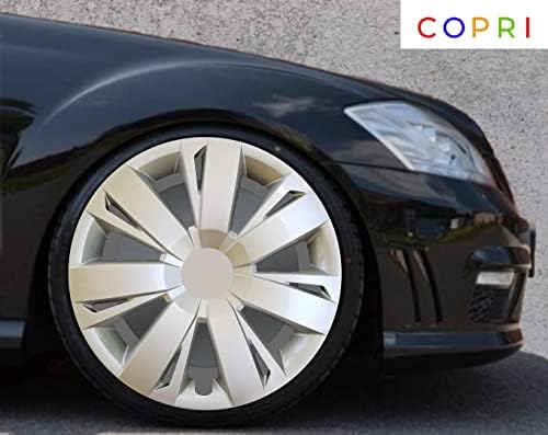 Комплект Copri от 4 Джанти Накладки 16-Инчов Сребрист цвят, Защелкивающихся на Главината, подходящ За Toyota Corolla