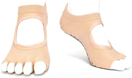 Чорапи за Йога с пальчиками за жени - Захватные и Нескользящие Чорапите за балет, Пилатес, металообработващи машини