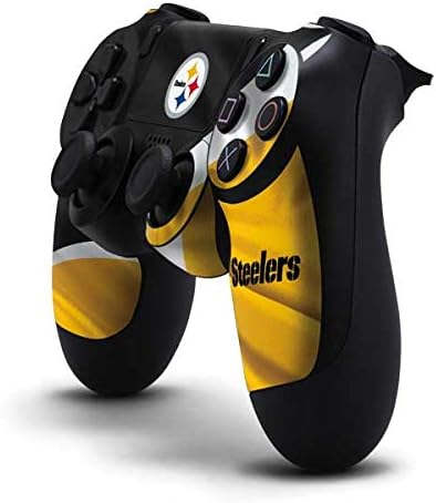 Игри кожата Skinit Decal, Съвместим с контролера PS4 - Официално Лицензиран дизайн NFL Питсбърг Стийлърс