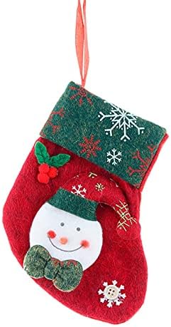 XIOS Коледна Украса Зимни Ваканции Коледна Мода Подарък Пакет Подаръци на коледната Елха Чорапи Украса на Коледни Аксесоари