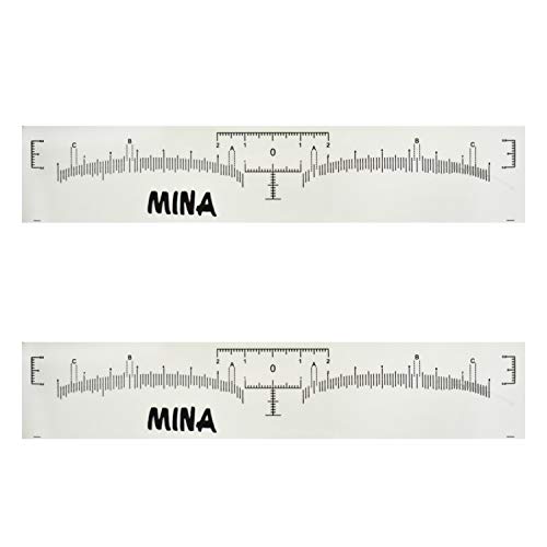 Състав на MINA ibrow за Микроблейдинга, 2 бр за Еднократна употреба Стикер за грим Ibrow ruler