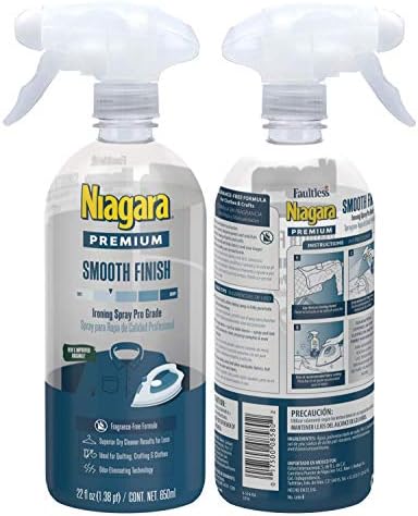 Niagara Spray Нишесте (22 грама, 6 опаковки) Течен нишесте с спусъка помпа за гладене, Неаэрозольный спрей на нишесте, намаляване