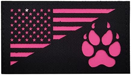 Флаг на САЩ K9 Куче IR Светоотражающая Нашивка Инфрачервен Тактически Морален Знак, Че Иконата за Жилетки с животни, Колан,