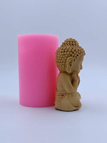 Отлична форма 3D Форма на Буда Скъпа Форма за свещ на Буда за Производител на Свещи, под Формата на смола, Восък Форма,