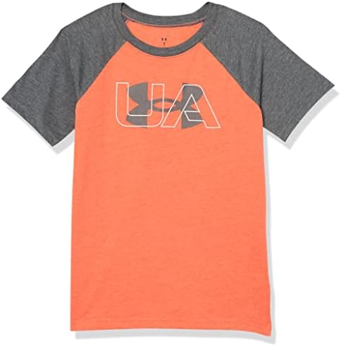 Класическа тениска с основен логото на Under Armour за момчета, принтом Wordmark и бейсбольным модел, през