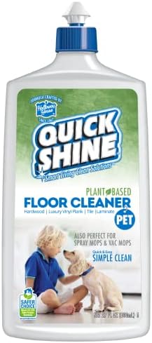 Препарат за миене на пода за домашни любимци Quick Shine на растителна основа 27 грама | Готов за употреба, Премахва мръсотия,