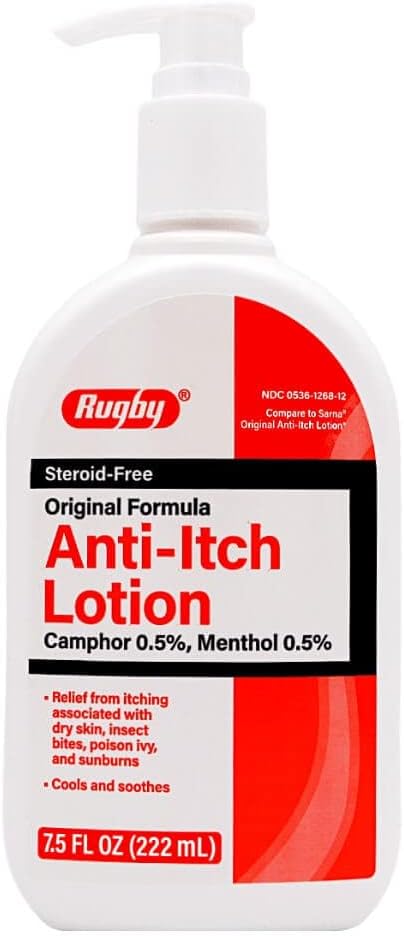Лосион Против сърбеж от Отровен Бръшлян-За суха кожа Original Rugby, Не съдържащи стероиди, Камфор 0,5% / Ментол