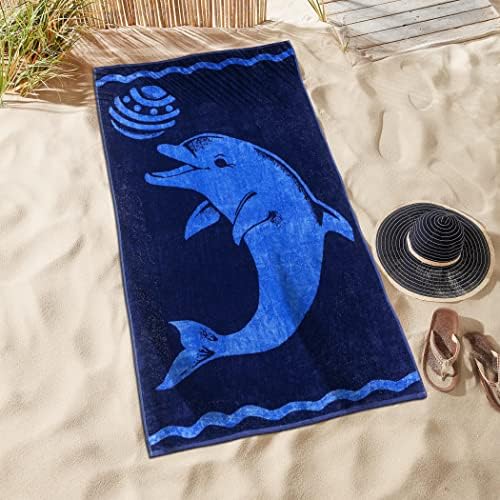 ОТЛИЧНИ Луксозни Плажни Кърпи от памук Голям размер 34 x 64, от Мека Велюрового памук и Поглъщането от Памучен