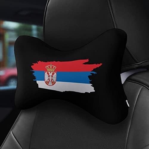 Автомобилната въздушна Възглавница за врата с Флага на Сърбия, Мека Възглавница за главата с останалите Кола, Възглавницата