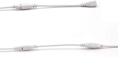 Свързване на Кабел за led тръби Т5, Т8, 8,5-инчов удължителен кабел с двоен съединител мъж към мъж за Вградена