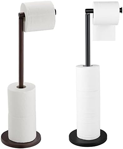 Поставка за притежателя на Тоалетна хартия от 2 опаковки, самостоятелен стойка за Ролка Тоалетна хартия на Джъмбо Mega,