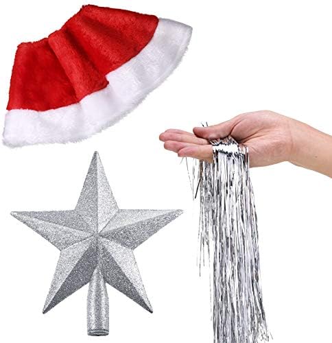 Комплект украси за Коледната елха, Включва 15-инчови мини-плюшевую пола за Коледната елха, Прекрасна коледна Звезда, Коледа